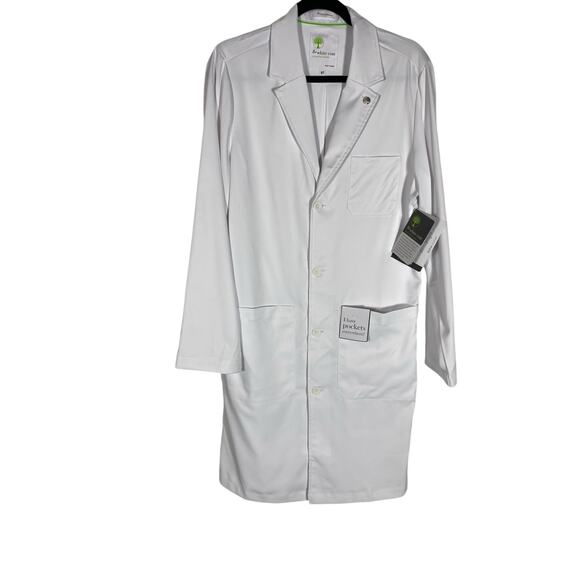 NWT Unisex Minimalist lab coat by the White Coat company Size ST - Picture 1 of 7